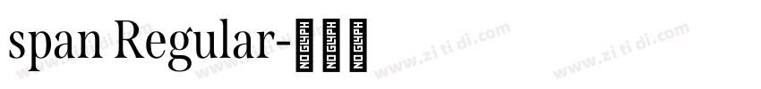 span Regular字体转换 span Regular字体转换